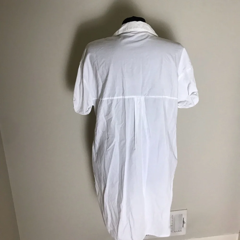 Zara White Short-sleeve Dress - Picture 4 of 6